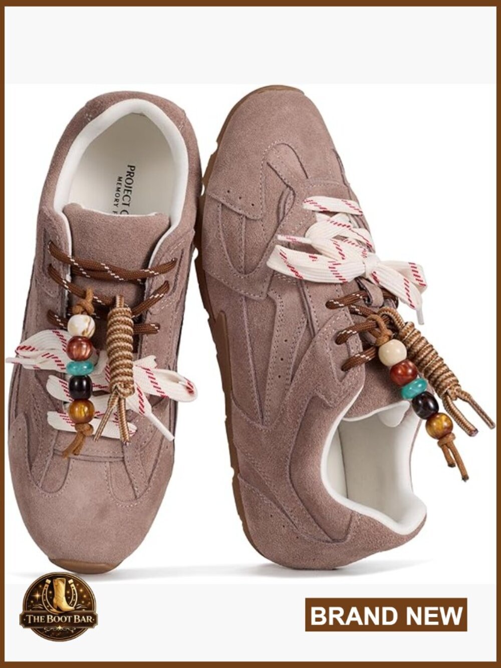 Genuine Leather Memory Foam Fashion Sneakers - Water Resistant Non Slip Lace Up